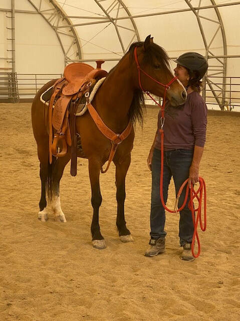 Student and Baca horse